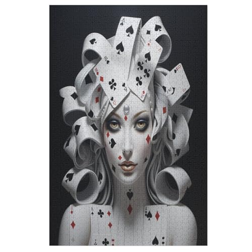 Poker Gesicht Puzzle 1000 Teile, Holzpuzzle Für Erwachsene Kinder, Impossible Puzzles, Geschicklichkeitsspiel Für Die Ganze Familie 78×53cm Poker Gesicht Puzzle 1000 Teile, Holzpuzzle Für Erwachsene Kinder, Impossible Puzzles, Geschicklichkeitsspiel Für Die Ganze Familie 78×53cm von LHXLHXX