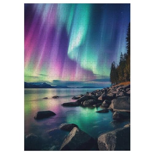 Polarlichter 300 Teile Puzzles Für Erwachsene, Impossible Puzzle, Geschicklichkeitsspiel Für Die Ganze Familie, Kinder Holzpuzzle 42×30cm Polarlichter 300 Teile Puzzles Für Erwachsene, Impossible Puzzle, Geschicklichkeitsspiel Für Die Ganze Familie, Kinder Holzpuzzle 42×30cm von LHXLHXX