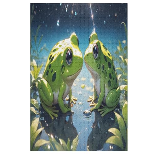 Puzzle Frosch, 1000 Puzzleteile Für Kinder, Holzpuzzles, Geeignet Für Erwachsene Lernspiel, 78×53cm Puzzle Frosch, 1000 Puzzleteile Für Kinder, Holzpuzzles, Geeignet Für Erwachsene Lernspiel, 78×53cm von LHXLHXX