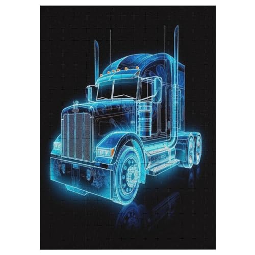 Puzzle Für Kinder, LKW -Puzzles Für Erwachsene, 300-teiliges Holzpuzzle Für Jugendliche, Tolles 42×30cm Puzzle Für Kinder, LKW -Puzzles Für Erwachsene, 300-teiliges Holzpuzzle Für Jugendliche, Tolles 42×30cm von LHXLHXX