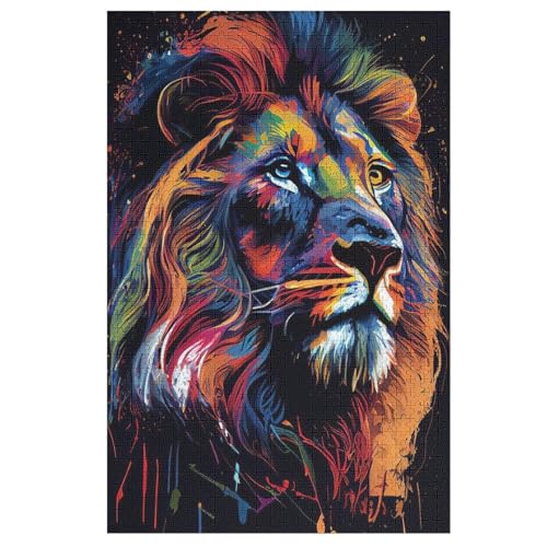 Puzzle Löwe, 1000 Puzzleteile Für Kinder, Holzpuzzles, Geeignet Für Erwachsene Lernspiel, 78×53cm Puzzle Löwe, 1000 Puzzleteile Für Kinder, Holzpuzzles, Geeignet Für Erwachsene Lernspiel, 78×53cm von LHXLHXX