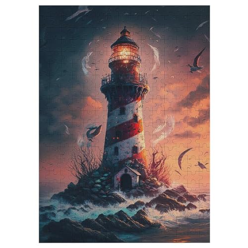 Puzzles Leuchtfeuer, 300-teiliges Holzpuzzle Für Erwachsene Und Kinder Ab 12 Jahren. Tolles Geschenk Für Erwachsene 42×30cm Puzzles Leuchtfeuer, 300-teiliges Holzpuzzle Für Erwachsene Und Kinder Ab 12 Jahren. Tolles Geschenk Für Erwachsene 42×30cm von LHXLHXX