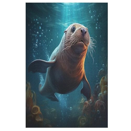 Robbe Puzzles 1000 Teile Erwachsener Kniffel Spaß Für Die Ganze Familie, Holzpuzzle Kinder Erwachsene, Impossible Puzzle Schwer 78×53cm Robbe Puzzles 1000 Teile Erwachsener Kniffel Spaß Für Die Ganze Familie, Holzpuzzle Kinder Erwachsene, Impossible Puzzle Schwer 78×53cm von LHXLHXX