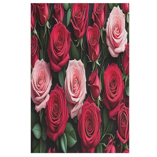 Rosenblüte -Puzzle, 1000 Teile,Holzpuzzle Für Erwachsene Kinder, Lustiges Spielzeug, Denkspiel, Bildungsspiel, 78×53cm Rosenblüte -Puzzle, 1000 Teile,Holzpuzzle Für Erwachsene Kinder, Lustiges Spielzeug, Denkspiel, Bildungsspiel, 78×53cm von LHXLHXX