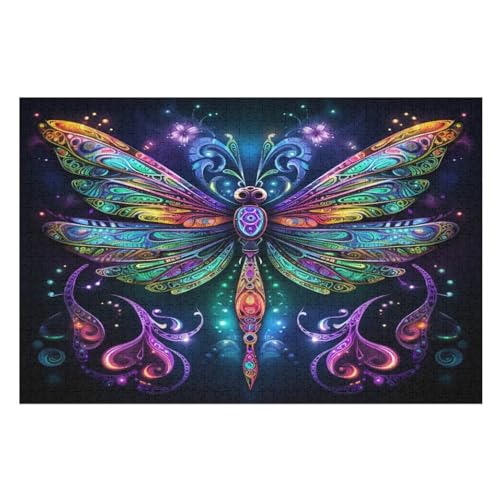 Schmetterling Puzzles 1000 Teile Erwachsener Kniffel Spaß Für Die Ganze Familie, Holzpuzzle Kinder Erwachsene, Impossible Puzzle Schwer （75×50cm） von LHXLHXX