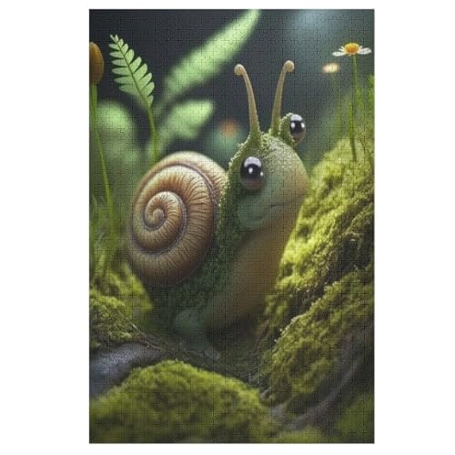 Schnecke Holzpuzzle 1000 Teile, Knobelspiele Für Erwachsene, Teenager, Puzzles Unmögliche - Kinder Puzzle Zimmer Deko 78×53cm Schnecke Holzpuzzle 1000 Teile, Knobelspiele Für Erwachsene, Teenager, Puzzles Unmögliche - Kinder Puzzle Zimmer Deko 78×53cm von LHXLHXX