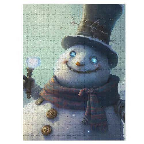 Schneemann Holzpuzzle 500 Teile Klassische Puzzles Erwachsene Kinder Puzzle DIY Kit Holzspielzeug Einzigartiges Geschenk 55×41cm Schneemann Holzpuzzle 500 Teile Klassische Puzzles Erwachsene Kinder Puzzle DIY Kit Holzspielzeug Einzigartiges Geschenk 55×41cm von LHXLHXX