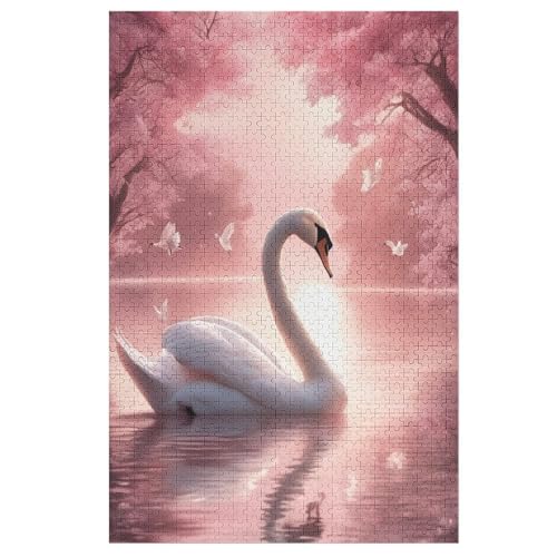 Schwan Puzzle 1000 Teile, Holzpuzzle Herausforderndes Geschicklichkeitsspiel Für Die Ganze Familie, Kinder Erwachsenenpuzzle Ab 12 Jahren 78×53cm Schwan Puzzle 1000 Teile, Holzpuzzle Herausforderndes Geschicklichkeitsspiel Für Die Ganze Familie, Kinder Erwachsenenpuzzle Ab 12 Jahren 78×53cm von LHXLHXX