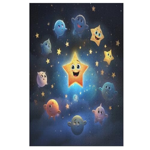 Süße Sterne 1000 Teile Puzzles Für Erwachsene, Impossible Puzzle, Geschicklichkeitsspiel Für Die Ganze Familie, Kinder Holzpuzzle 78×53cm Süße Sterne 1000 Teile Puzzles Für Erwachsene, Impossible Puzzle, Geschicklichkeitsspiel Für Die Ganze Familie, Kinder Holzpuzzle 78×53cm von LHXLHXX