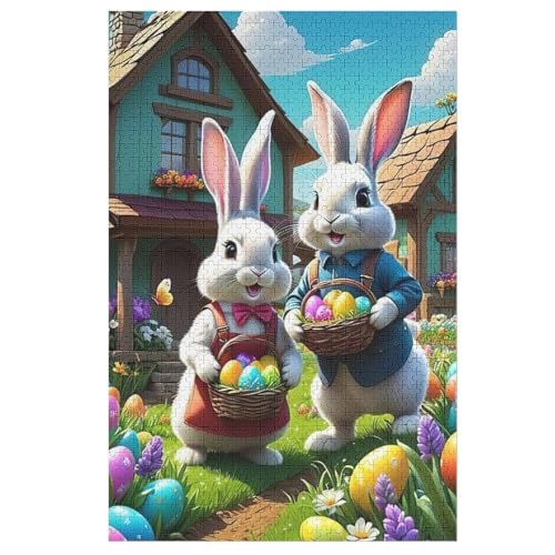 Süßes Kaninchen Puzzle 1000 Teile, Holzpuzzle Herausforderndes Geschicklichkeitsspiel Für Die Ganze Familie, Kinder Erwachsenenpuzzle Ab 12 Jahren 78×53cm Süßes Kaninchen Puzzle 1000 Teile, Holzpuzzle Herausforderndes Geschicklichkeitsspiel Für Die Ganze Familie, Kinder Erwachsenenpuzzle Ab 12 Jahren 78×53cm von LHXLHXX