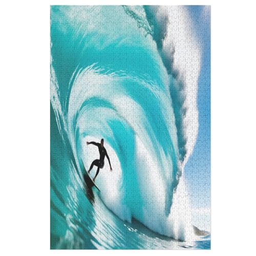 Surf Puzzle 1000 Teile, Holzpuzzle Für Erwachsene Kinder, Impossible Puzzles, Geschicklichkeitsspiel Für Die Ganze Familie 78×53cm Surf Puzzle 1000 Teile, Holzpuzzle Für Erwachsene Kinder, Impossible Puzzles, Geschicklichkeitsspiel Für Die Ganze Familie 78×53cm von LHXLHXX