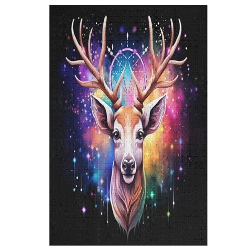 Tier Deer Puzzles 1000 Teile Erwachsener Kniffel Spaß Für Die Ganze Familie, Holzpuzzle Kinder Erwachsene, Impossible Puzzle Schwer 78×53cm Tier Deer Puzzles 1000 Teile Erwachsener Kniffel Spaß Für Die Ganze Familie, Holzpuzzle Kinder Erwachsene, Impossible Puzzle Schwer 78×53cm von LHXLHXX