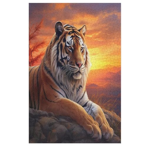 Tiger -Puzzle, 1000 Teile,Holzpuzzle Für Erwachsene Kinder, Lustiges Spielzeug, Denkspiel, Bildungsspiel, 78×53cm Tiger -Puzzle, 1000 Teile,Holzpuzzle Für Erwachsene Kinder, Lustiges Spielzeug, Denkspiel, Bildungsspiel, 78×53cm von LHXLHXX