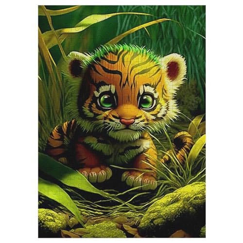 Tiger Puzzle Für Erwachsene 300 Teile Premium Recyceltes Brett Zum Lernen, Lernspielzeug, Familienspiele Kinder Holzpuzzle 42×30cm Tiger Puzzle Für Erwachsene 300 Teile Premium Recyceltes Brett Zum Lernen, Lernspielzeug, Familienspiele Kinder Holzpuzzle 42×30cm von LHXLHXX