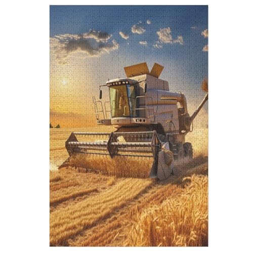 Traktor 1000 Teile Puzzles Für Erwachsene, Impossible Puzzle, Geschicklichkeitsspiel Für Die Ganze Familie, Kinder Holzpuzzle 78×53cm von LHXLHXX