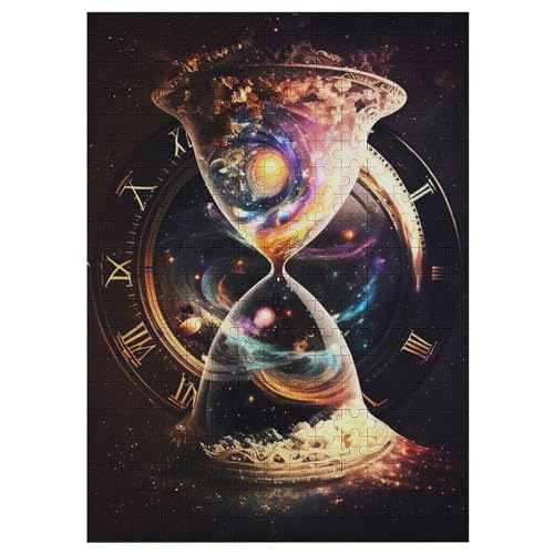 Universum der Zeit 300 Teile Puzzles, Wood Craft, Hochwertiges Modernes Puzzle, DIY, Für Erwachsene Und Kinder Ab 12 Jahren, 42×30cm von LHXLHXX