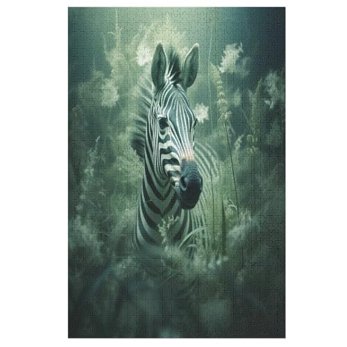 Zebra Puzzle 1000 Teile, Holzpuzzle Herausforderndes Geschicklichkeitsspiel Für Die Ganze Familie, Kinder Erwachsenenpuzzle Ab 12 Jahren 78×53cm Zebra Puzzle 1000 Teile, Holzpuzzle Herausforderndes Geschicklichkeitsspiel Für Die Ganze Familie, Kinder Erwachsenenpuzzle Ab 12 Jahren 78×53cm von LHXLHXX