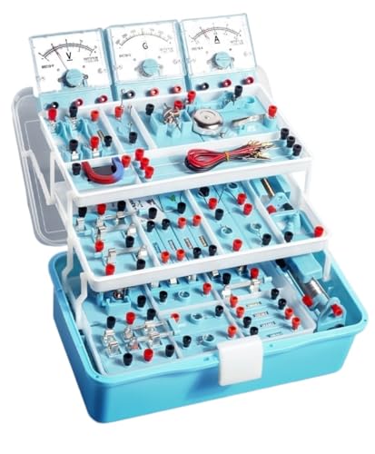 Experimentierkasten für Kinder Elektromagnetisches Labor-Kit, Physik, Wissenschaft, Grundlegendes Schaltungs-Lern-Kit Experiment von LIANGGM