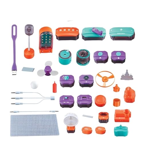 Experimentierkasten für Kinder Elektronik-Projekte STEM Physik Wissenschaft Kit Schaltungen Block Board Pädagogisches Spielzeug Experiment von LIANGGM