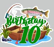 Angeln Kuchen Topper Kinder 10 Geburtstag Happy Fishing Rod Barsch Große Fische Dekoration Geburtstagsfeier für Jungen und Mädchen Fischer Party Dekoration Tolles Partyzubehör (10 Angeln Kuchen Topper Kinder 10 Geburtstag Happy Fishing Rod Barsch Große Fische Dekoration Geburtstagsfeier für Jungen und Mädchen Fischer Party Dekoration Tolles Partyzubehör (10 von LIANGSS