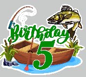 Angeln Kuchen Topper Kinder 5th Birthday Happy Fishing Rod Barsch Big Fish Dekoration Geburtstagsfeier für Jungen und Mädchen Fischer Party Dekoration Tolles Partyzubehör (5 Angeln Kuchen Topper Kinder 5th Birthday Happy Fishing Rod Barsch Big Fish Dekoration Geburtstagsfeier für Jungen und Mädchen Fischer Party Dekoration Tolles Partyzubehör (5 von LIANGSS