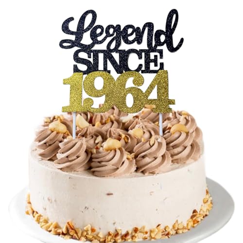 LIANRISES Legend SINCE 1964 Tortendeko 61 Geburtstag Mann Cake Topper 61 Geburtstag Tortendeko 61 Geburtstag Frau Mann Cake Topper 61. Geburtstag Schwarz und Gold LIANRISES Legend SINCE 1964 Tortendeko 61 Geburtstag Mann Cake Topper 61 Geburtstag Tortendeko 61 Geburtstag Frau Mann Cake Topper 61. Geburtstag Schwarz und Gold von LIANRISES