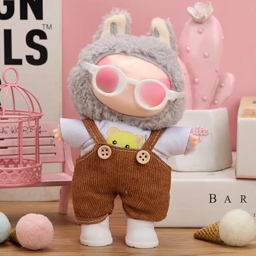 17 cm Anwendbares Labu-Kleidung, Rock, Hosen, Schuhe, Hut, Kamera-Brillen-Set (LBB-17 (2-teiliges Set + kleine Brille + Schuhe)) von LIANTRADECOM