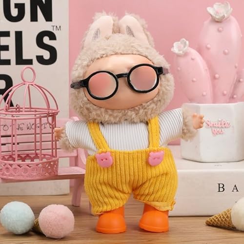 17 cm Anwendbares Labu-Kleidung, Rock, Hosen, Schuhe, Hut, Kamera-Brillen-Set (LBB-25 (2-teiliges Set + kleine Brille + Schuhe)) von LIANTRADECOM