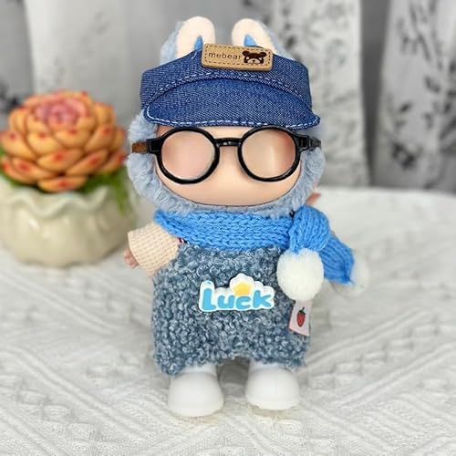 17 cm Anwendbares Labu-Kleidung, Rock, Hosen, Schuhe, Hut, Kamera-Brillen-Set (LBB-31 (dreiteiliges Set + kleine Brille + Schal)) von LIANTRADECOM