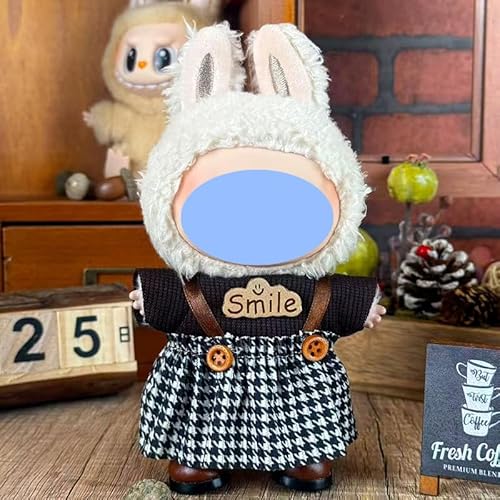 Anwendbar für Labu Clothes 17 cm Kleiderschmuck-Ersatz-Set, kaufen Sie eines, zufällig verschenken Sie eines, insgesamt 2 Stück, nur Kleidung, keine Schuhe im Lieferumfang enthalten (Lächeln von LIANTRADECOM