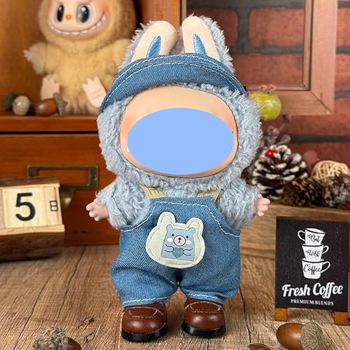 Anwendbar für Labu Clothes 17 cm Kleidungsschmuck-Ersatz-Set, kaufen Sie eines, zufällig verschenken Sie eines, insgesamt 2 Stück, nur Kleidung, keine Schuhe im Lieferumfang enthalten (blauer von LIANTRADECOM