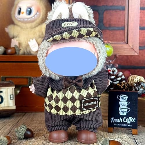 Anwendbar für Labu Clothes 17 cm Kleidungsschmuck-Ersatz-Set, kaufen Sie eines, zufällig verschenken Sie eines, insgesamt 2 Stück, nur Kleidung, keine Schuhe im Lieferumfang enthalten (kleine Fliege von LIANTRADECOM