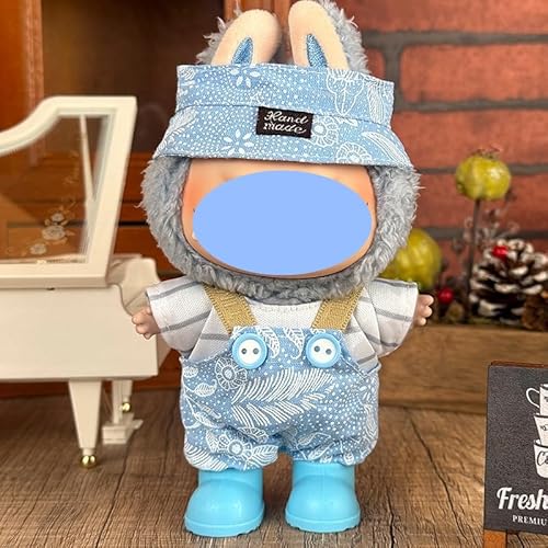 Anwendbar für Labu Clothes 17 cm Kleidungsschmuck-Ersatz-Set, kaufen Sie eines, zufällig verschenken Sie eines, insgesamt 2 Stück, nur Kleidung, keine Schuhe im Lieferumfang enthalten (kleines blaues von LIANTRADECOM