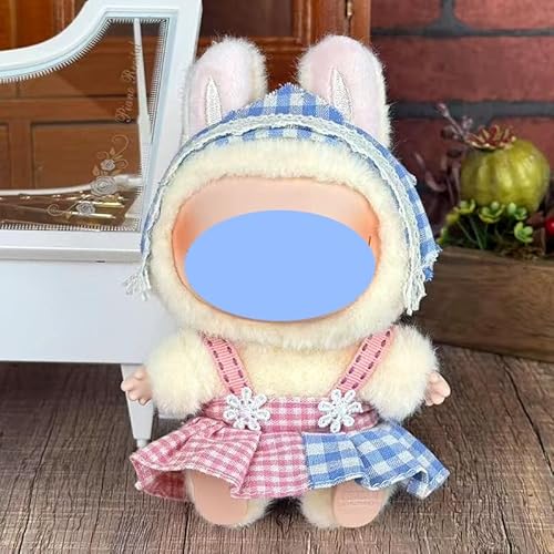 Anwendbar für Labu Clothes 17 cm Kleidungsschmuck-Ersatz-Set, kaufen Sie eines, zufällig verschenken Sie eines, insgesamt 2 Stück, nur Kleidung, keine Schuhe im Lieferumfang enthalten (rosa und blau von LIANTRADECOM