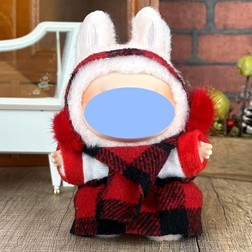 Anwendbar für Labu Clothes 17 cm Kleidungsschmuck-Ersatz-Set, kaufen Sie eines, zufällig verschenken Sie eines, insgesamt 2 Stück, nur Kleidung, keine Schuhe im Lieferumfang enthalten (roter Kilt) von LIANTRADECOM
