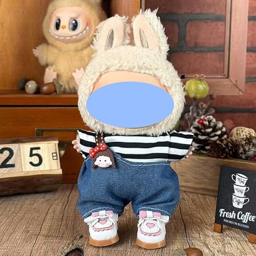 Anwendbar für Labu Clothes 17 cm Kleidungsschmuck-Ersatz-Set, kaufen Sie eines, zufällig verschenken Sie eines, insgesamt 2 Stück, nur Kleidung, keine Schuhe im Lieferumfang enthalten (Schultergurt von LIANTRADECOM