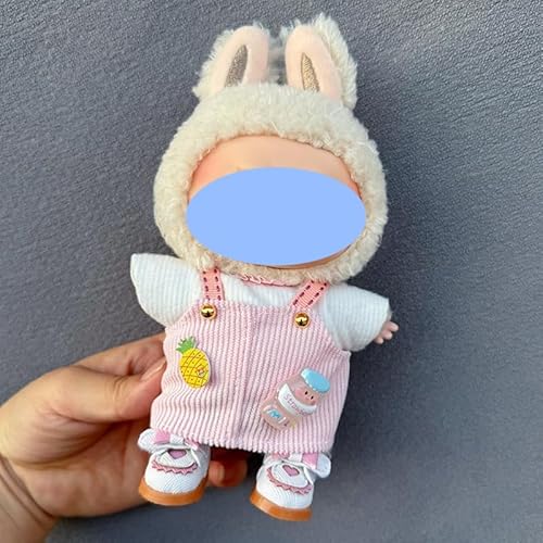 Clothes laabu Clothes Plush Sitting Party One, Two or Three Generations of Replacement Skirt Set, Suitable for 17CM,Only Clothes, not Shoes Included (Bubble Fun Dream (Top + Strap Skirt)) von LIANTRADECOM