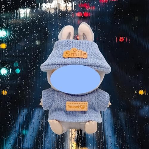 Clothes laabu Clothes Plush Sitting Party One, Two or Three Generations of Replacement Skirt Set, Suitable for 17CM,Only Clothes, not Shoes Included (Clear Sky (Hut + Clothes)) von LIANTRADECOM