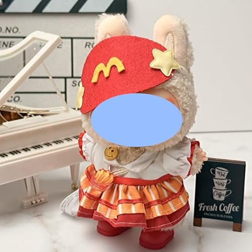 Clothes laabu Clothes Plush Sitting Party One, Two or Three Generations of Replacement Skirt Set, Suitable for 17CM,Only Clothes, not Shoes Included (Little M Diary (Headband + Skirt)) von LIANTRADECOM