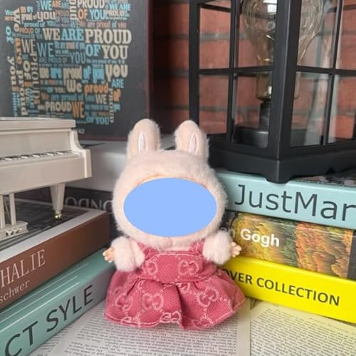 Clothes laabu Clothes Plush Sitting Party One, Two or Three Generations of Replacement Skirt Set, Suitable for 17CM,Only Clothes, not Shoes Included (Pink Flavor) von LIANTRADECOM