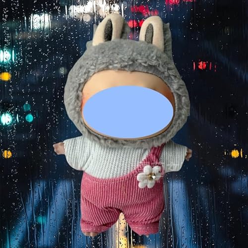 Clothes laabu Clothes Plush Sitting Party One, Two or Three Generations of Replacement Skirt Set, Suitable for 17CM,Only Clothes, not Shoes Included (Playful and Cute (Top + Overalls)) von LIANTRADECOM