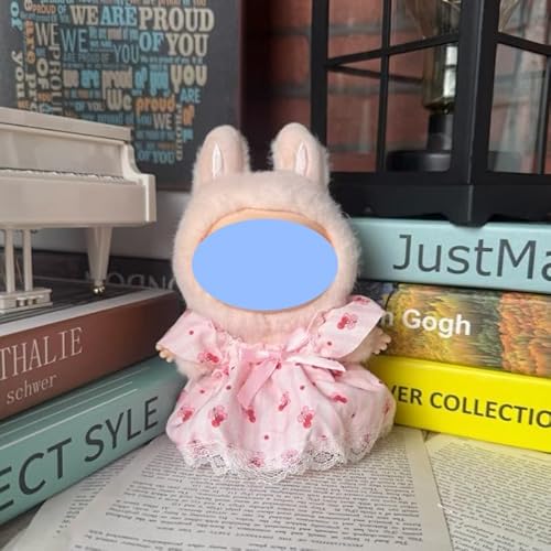 Clothes laabu Clothes Plush Sitting Party One, Two or Three Generations of Replacement Skirt Set, Suitable for 17CM,Only Clothes, not Shoes Included (Simple Skirt Powder) von LIANTRADECOM