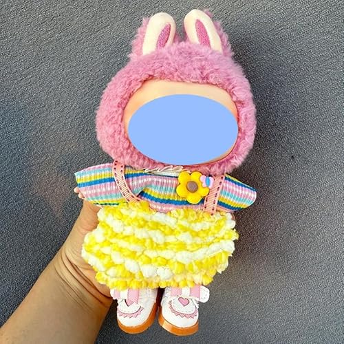 Clothes laabu Clothes Plush Sitting Party One, Two or Three Generations of Replacement Skirt Set, Suitable for 17CM,Only Clothes, not Shoes Included (Symphony Cute Fun (Top + Strap Skirt)) von LIANTRADECOM