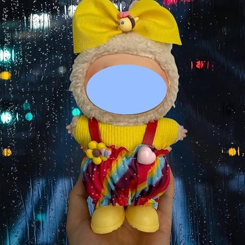 Clothes laabu Clothes Plush Sitting Party One, Two or Three Generations of Replacement Skirt Set, Suitable for 17CM (Japanese Style is Colorful (Headband + Top + Skirt)) von LIANTRADECOM