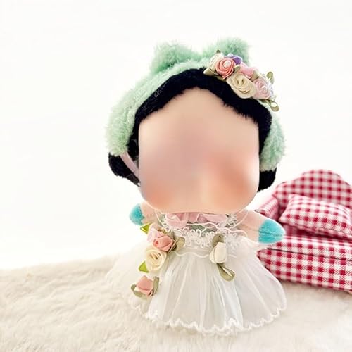 Cryba Tränen Vinyl Plüsch Kleidung Overall Set (Kopf Blume Hochzeitskleid) von LIANTRADECOM