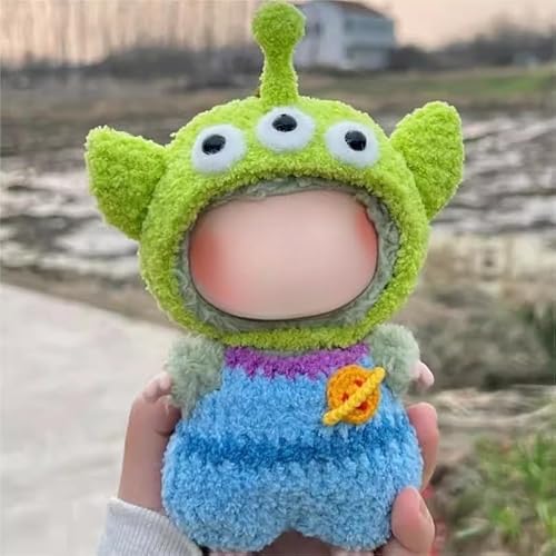 Handgehäkelte Haute Couture Version, Labu Generation Three Generations 17 cm Heart Macaron Vinyl Face Change for (Three Eyes) von LIANTRADECOM