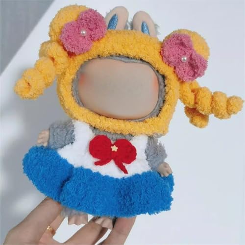 Handgehäkelte Haute Couture Version, Labu Generation Three Generations 17cm Heart Macaron Vinyl Face Change for (Girl) von LIANTRADECOM