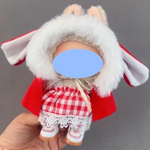 Kleidung Laabu Kleidung Plüsch Sitzparty eine, zwei oder drei Generationen von Ersatzrock-Set, geeignet für 17 cm, nur Kleidung, keine Schuhe im Lieferumfang enthalten (Rotkäppchen) von LIANTRADECOM