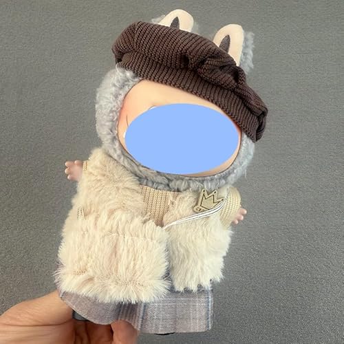 Kleidung Laabu Kleidung Plüsch sitzende Party eine, zwei oder drei Generationen von Ersatzrock-Set, geeignet für 17 cm, nur Kleidung, nicht Schuhe im Lieferumfang enthalten (Nebelbraune Samtfeder (Hut Kleidung Laabu Kleidung Plüsch sitzende Party eine, zwei oder drei Generationen von Ersatzrock-Set, geeignet für 17 cm, nur Kleidung, nicht Schuhe im Lieferumfang enthalten (Nebelbraune Samtfeder (Hut von LIANTRADECOM