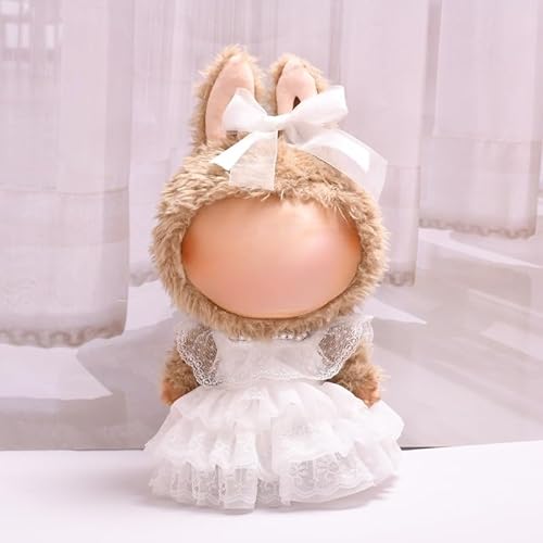 LABU Plüsch, Paar-Stil, Perlen-Hochzeitskleid für Kleidung (Perlen-Hochzeitskleid + Kopfbedeckung (nur Kleidung)) von LIANTRADECOM